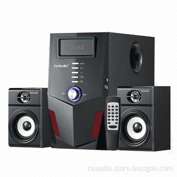 2.1ch Computer Speakers, Woofer with USB, SD Card Reader and FM Radio, Transformer Design